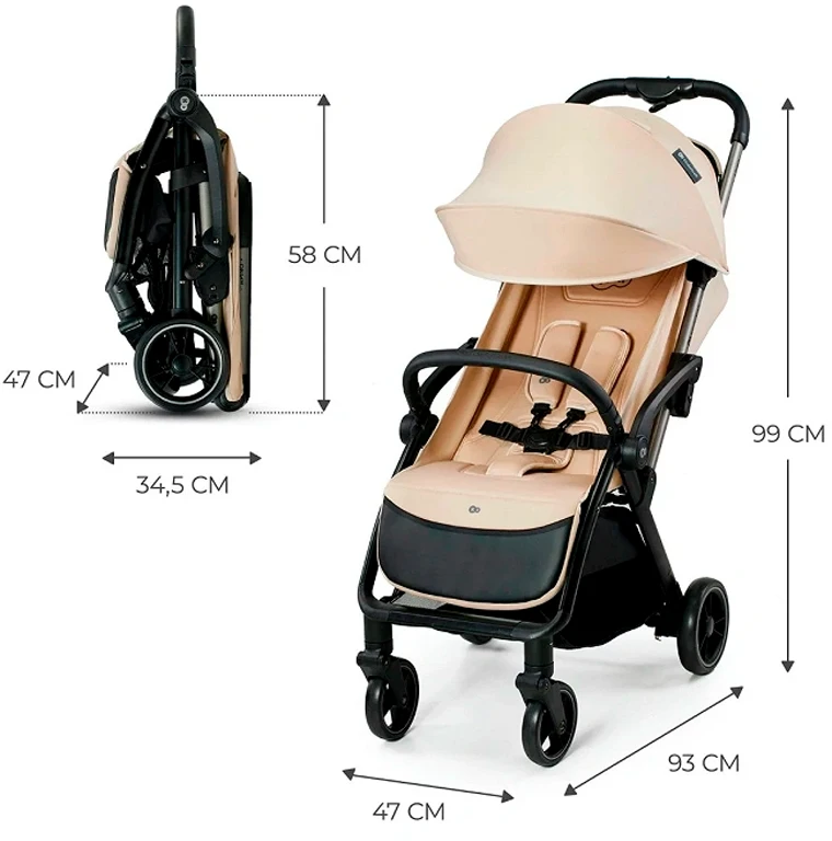 Прогулянкова коляска Kinderkraft Apino Dune Beige